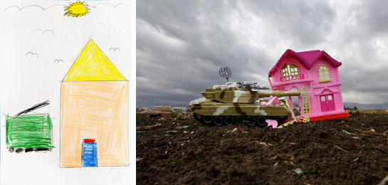 ألعاب الحرب: مشروع تصوير فوتوغرافيّ لمساعدة الأطفال على الشفاء من أثر الصدمات والنزاعات