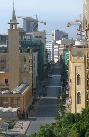 Beirut’s city centre: between images of the past and present reconstruction.