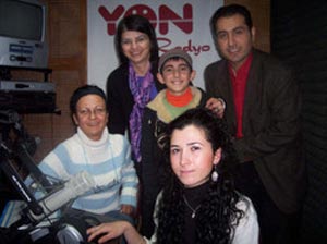 The encounter of people on the radio