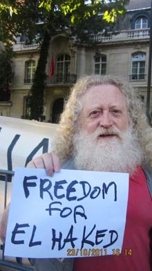 Portrait of a free rapper in prison