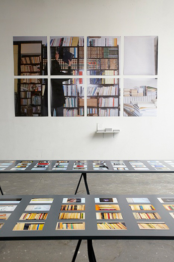 //Installation view of 'When the Library was Stolen." Photo by Stefan Vorbeck. (Courtesy Fehras Publishing Practices)