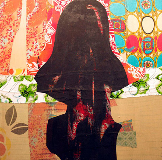 //Painting by Shayma Kamel. (Photo: courtesy of Mashrabia Gallery)