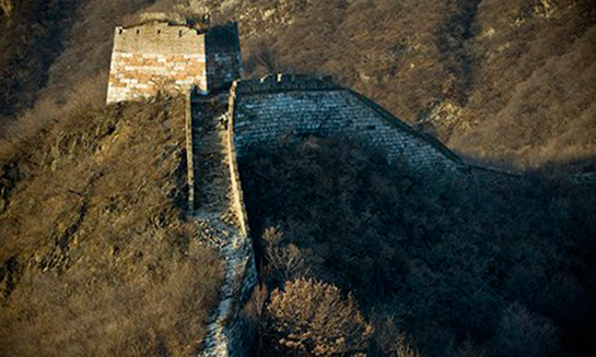 //The Great Wall of China was refortified during the Ming dynasty to repel Mongolian raiders. It is now China's most popular tourist attraction. Photograph: Dan Chung for the Guardian