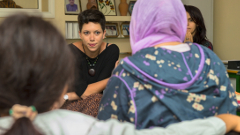 //Luna Roveda, chargée adjointe des services communautaires au HCR à Rabat déplore le manque d'appui psycho-social pour les enfants réfugiés qui ont fui la guerre dans leur pays. MOHAMED DRISSI KAMILI / LE DESK