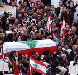 Le deuil des Libanais