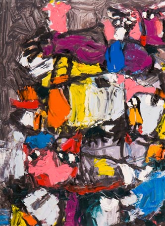 Les figures colorées de Salah Benjkan 