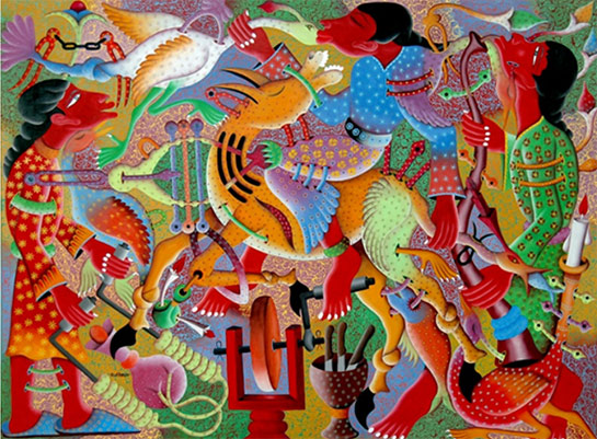 //Le pointillisme immatériel de Abderrahim Trifis