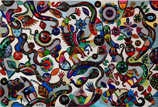 //L'univers magique du gnaoui Mohamed Tabal