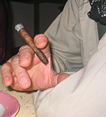 //Giulio Questi avec son sigare...