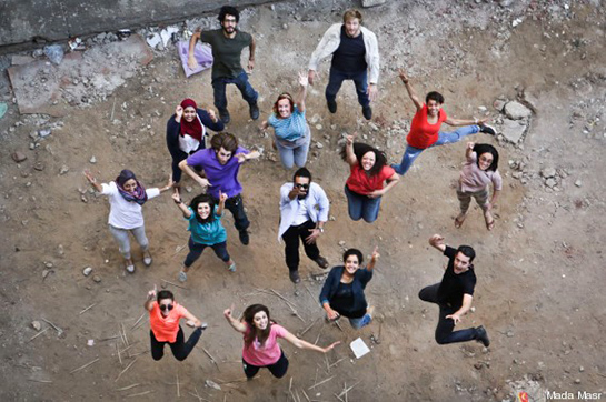 //L'équipe de Mada Masr fête la première année du journal