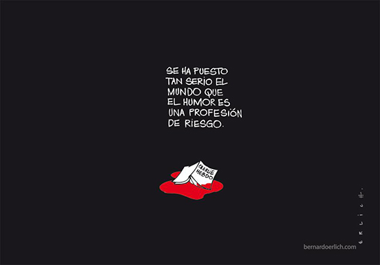 //Le dessinateur espagnol Bernardo Erlich -  «Le monde est devenu si dur que dessinateur est un métier à risques»