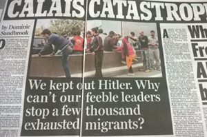 //Une récente couverture du Sun exhortant l'armée à intervenir...