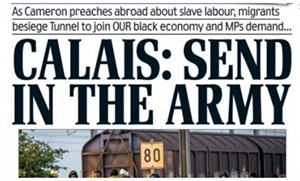 //... Et un article du Daily Mail appelant à prendre exemple sur le combat contre Hitler.