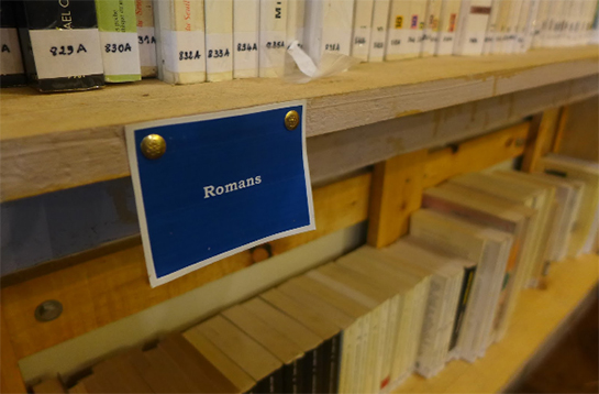 //La bibliothèque propose des livres en 6 langues. Crédit : Sana Sbouai