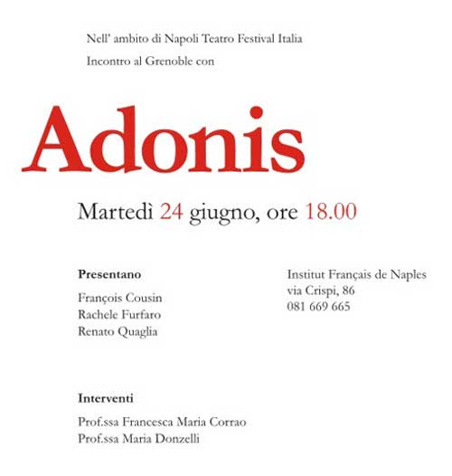 Adonis a Napoli