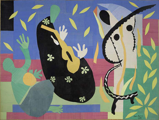 //Henri Matisse - La Tristesse du roi, 1952 Papiers gouachés découpés, 292 x 386 cm - © Succession H. Matisse Photo : Centre Georges Pompidou, MNAM-CCI, Dist. RMN-Grand Palais