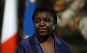 //La ministra dell’Integrazione Cécile Kyenge