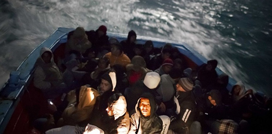 //Eritrei a Lampedusa