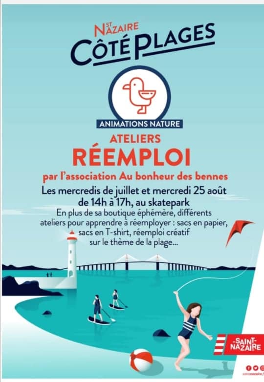 saint nazaire côté plages réemploi ateliers association mercredi au bonheur des bennes 44