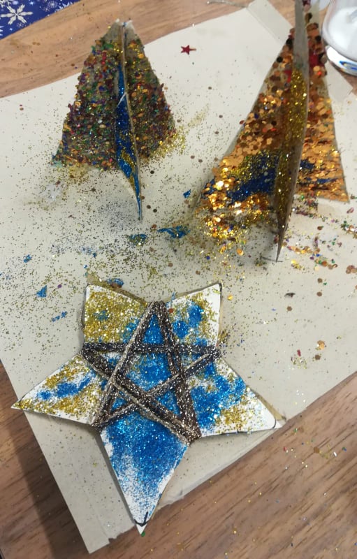 Créations de noël réemploi recyclerie au bonheur des bennes saint nazaire 44