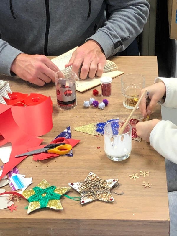 Créations de noël réemploi recyclerie au bonheur des bennes saint nazaire 44