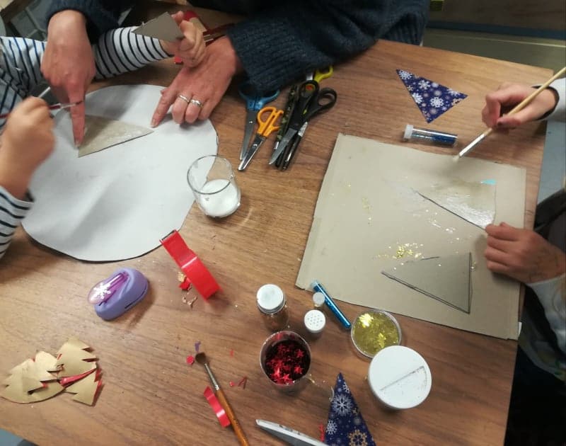 Créations de noël réemploi recyclerie au bonheur des bennes saint nazaire 44