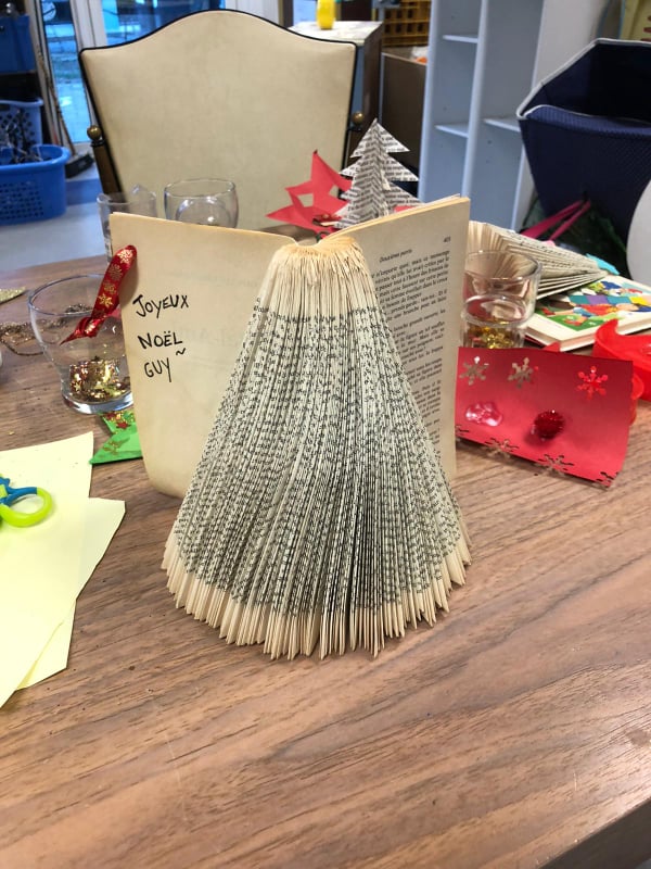 Créations de noël réemploi recyclerie au bonheur des bennes saint nazaire 44