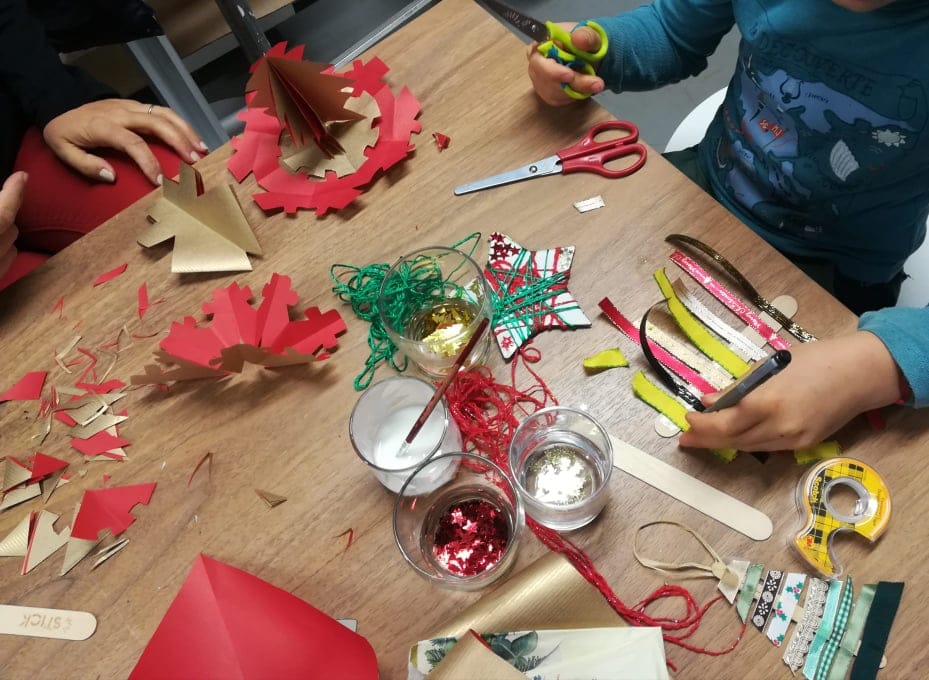 Créations de noël réemploi recyclerie au bonheur des bennes saint nazaire 44