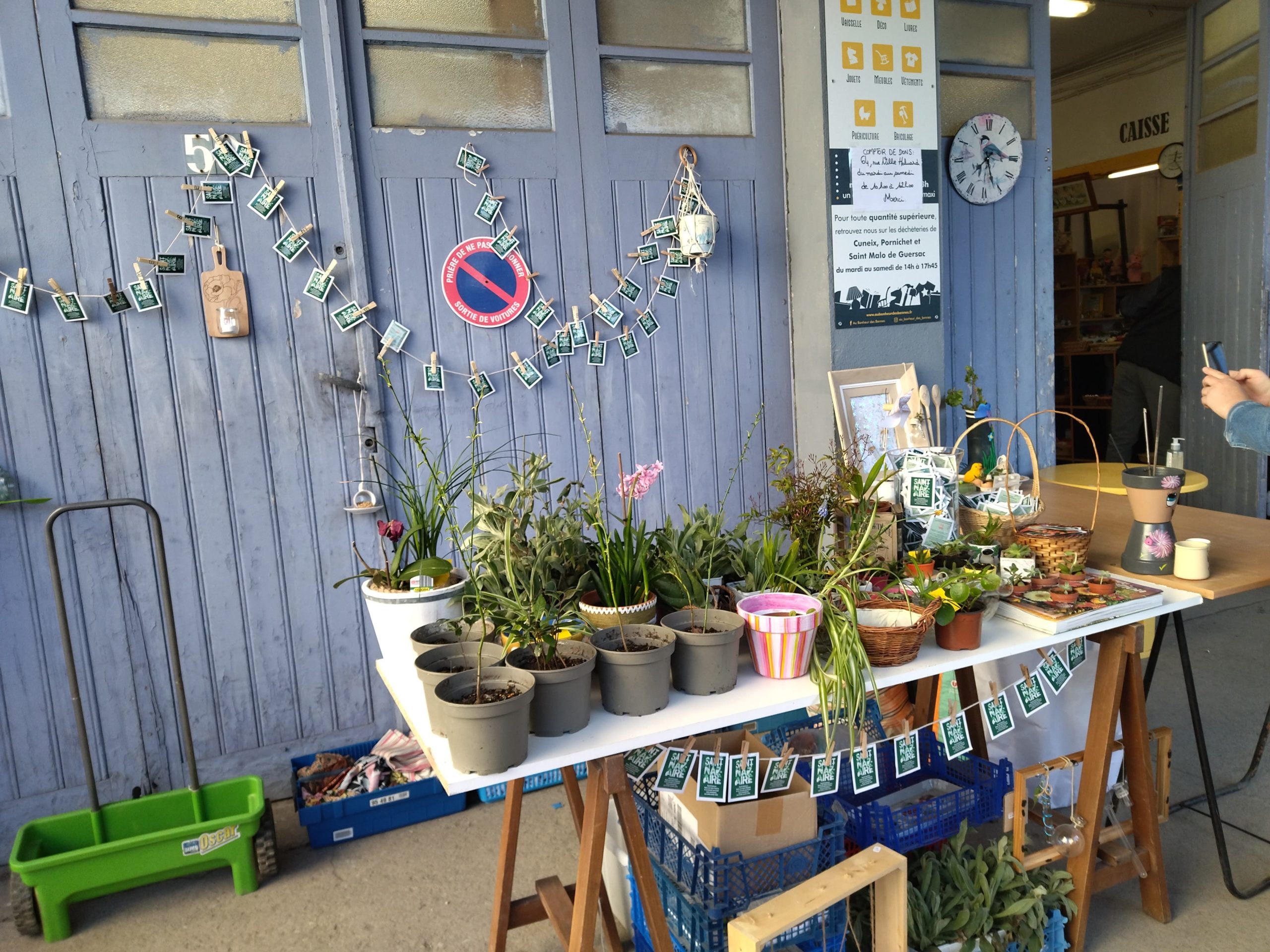 Bourse aux plantes samedi 12 mars réemploi recyclerie au bonheur des bennes 44 saint nazaire