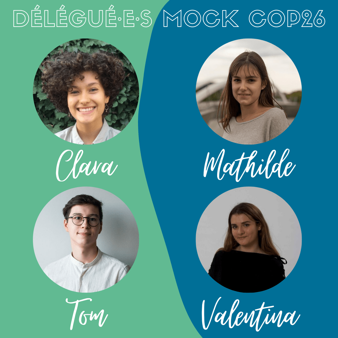 Les délégué·e·s représentant la France à la Mock COP