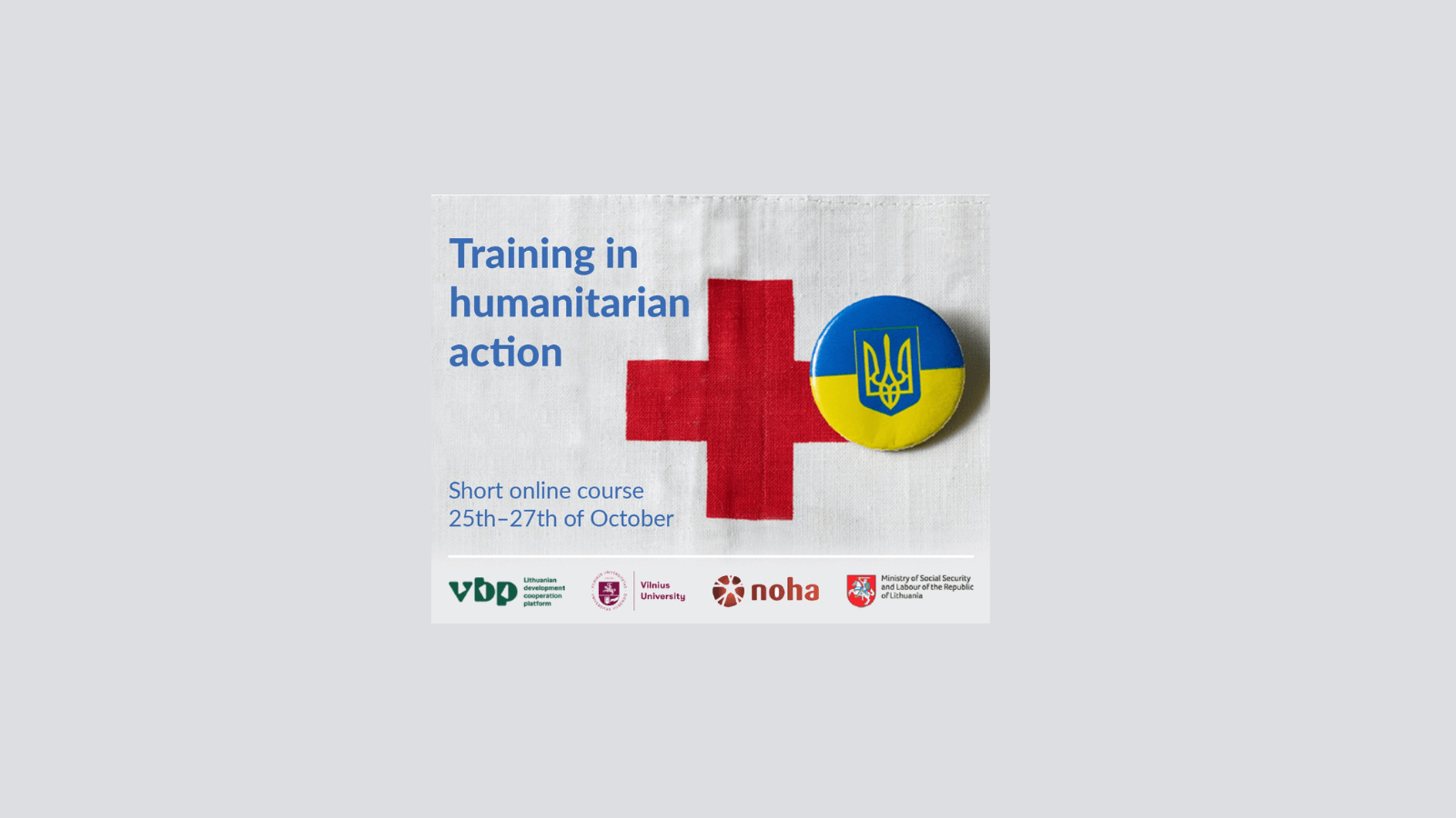 Training in Humanitarian Action - NOHA'S Short Online Course | Forus