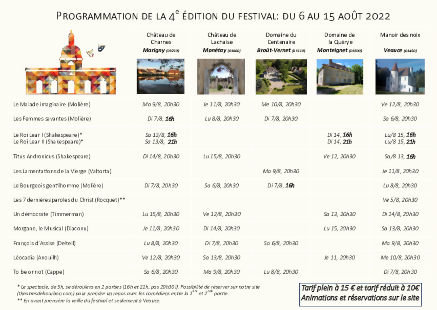 Flyer 2023 | Théâtres de Bourbon