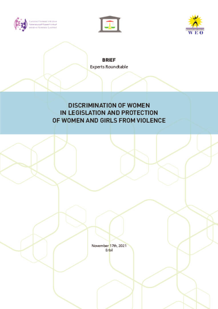 Recommendations: Discrimination of Women in Legislation and Protection of Women and Girls from Violence | EFI - EuroMed Feminist Initiative