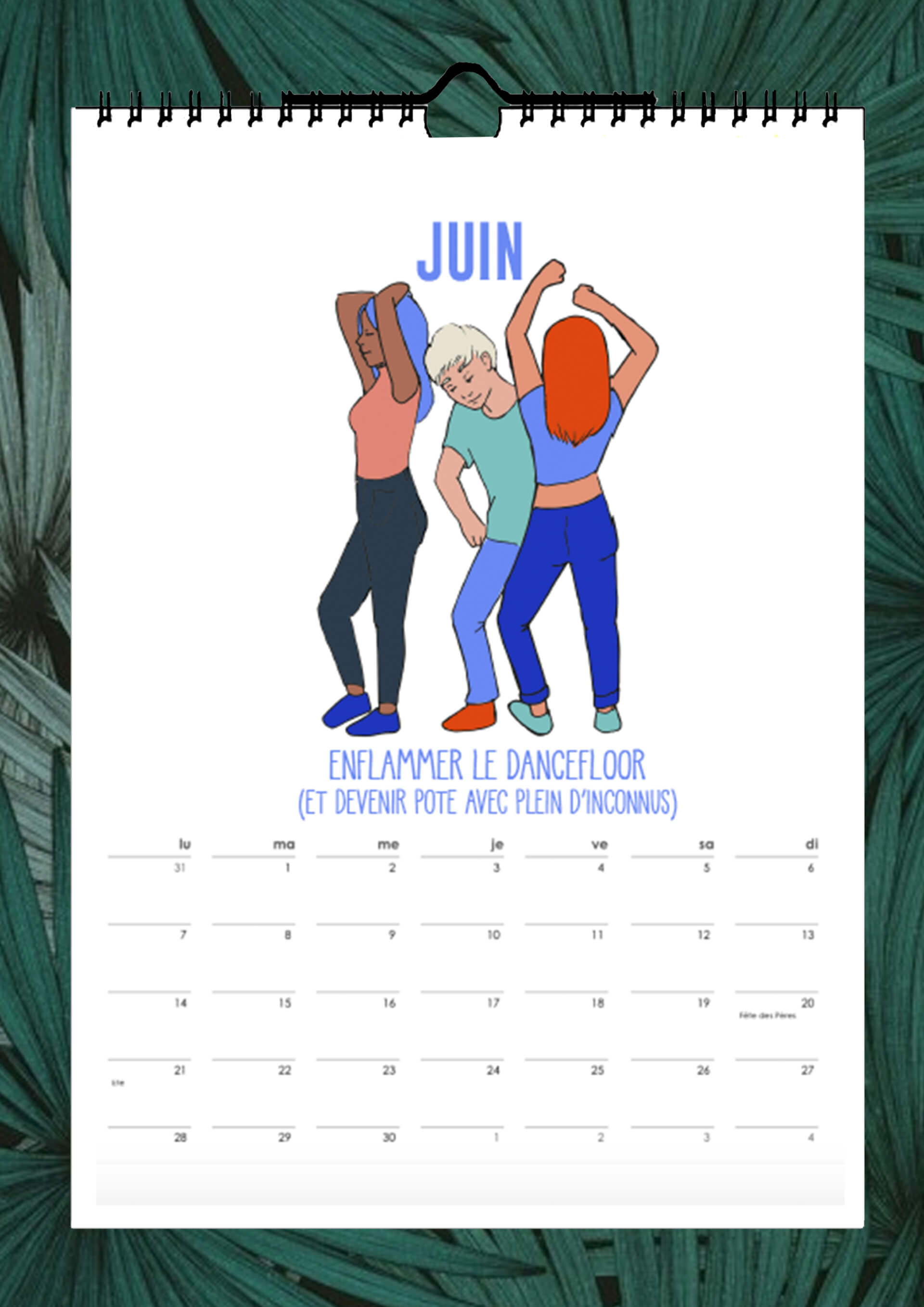 Calendrier - Juin | Canaille Illustration