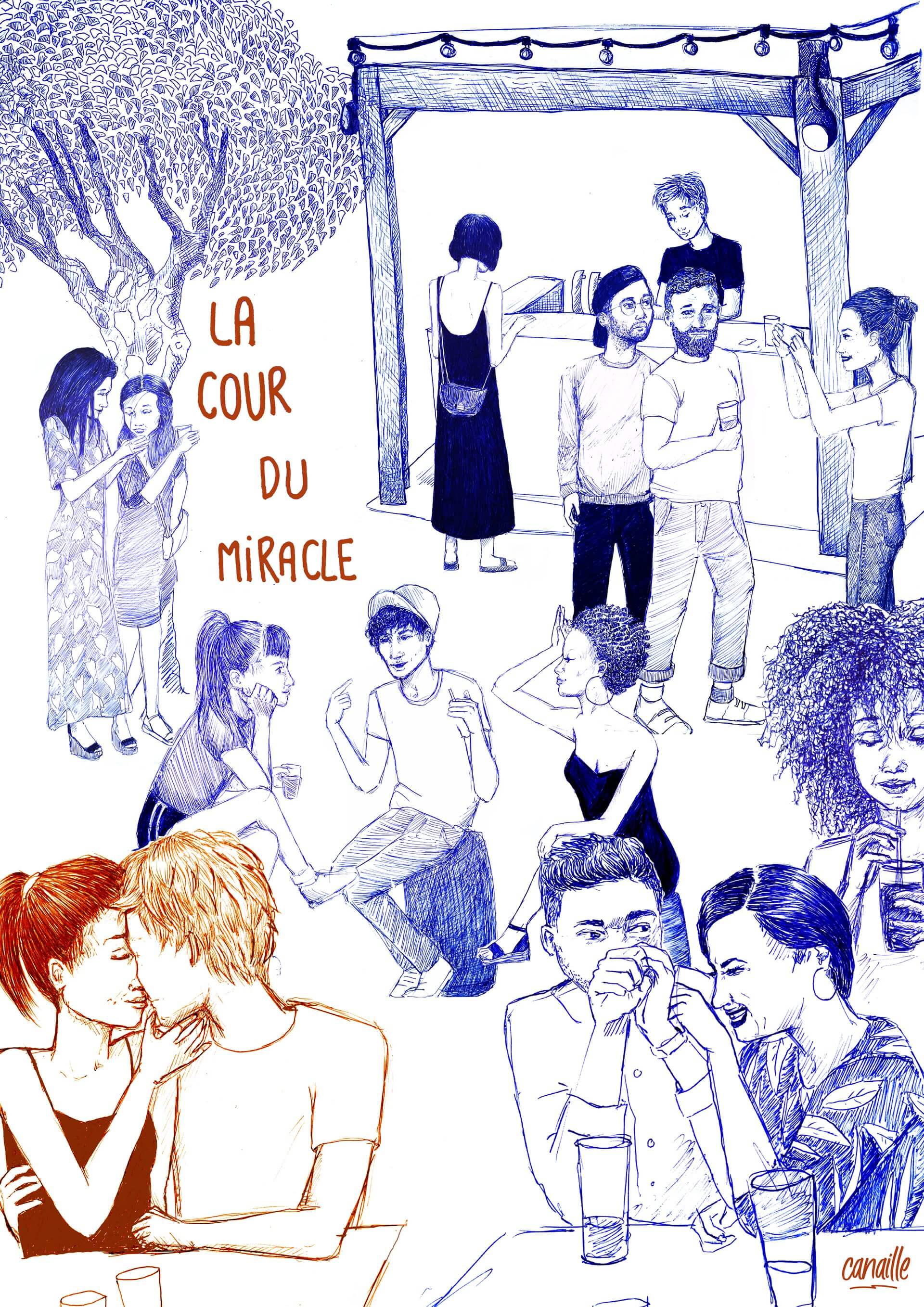 La cour du miracle | Canaille Illustration