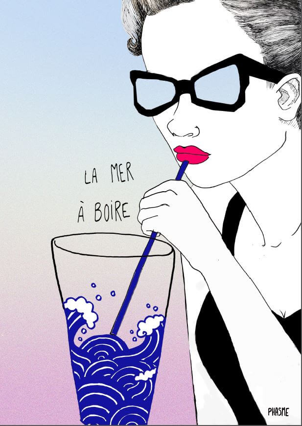 "La mer à boire" | Canaille Illustration