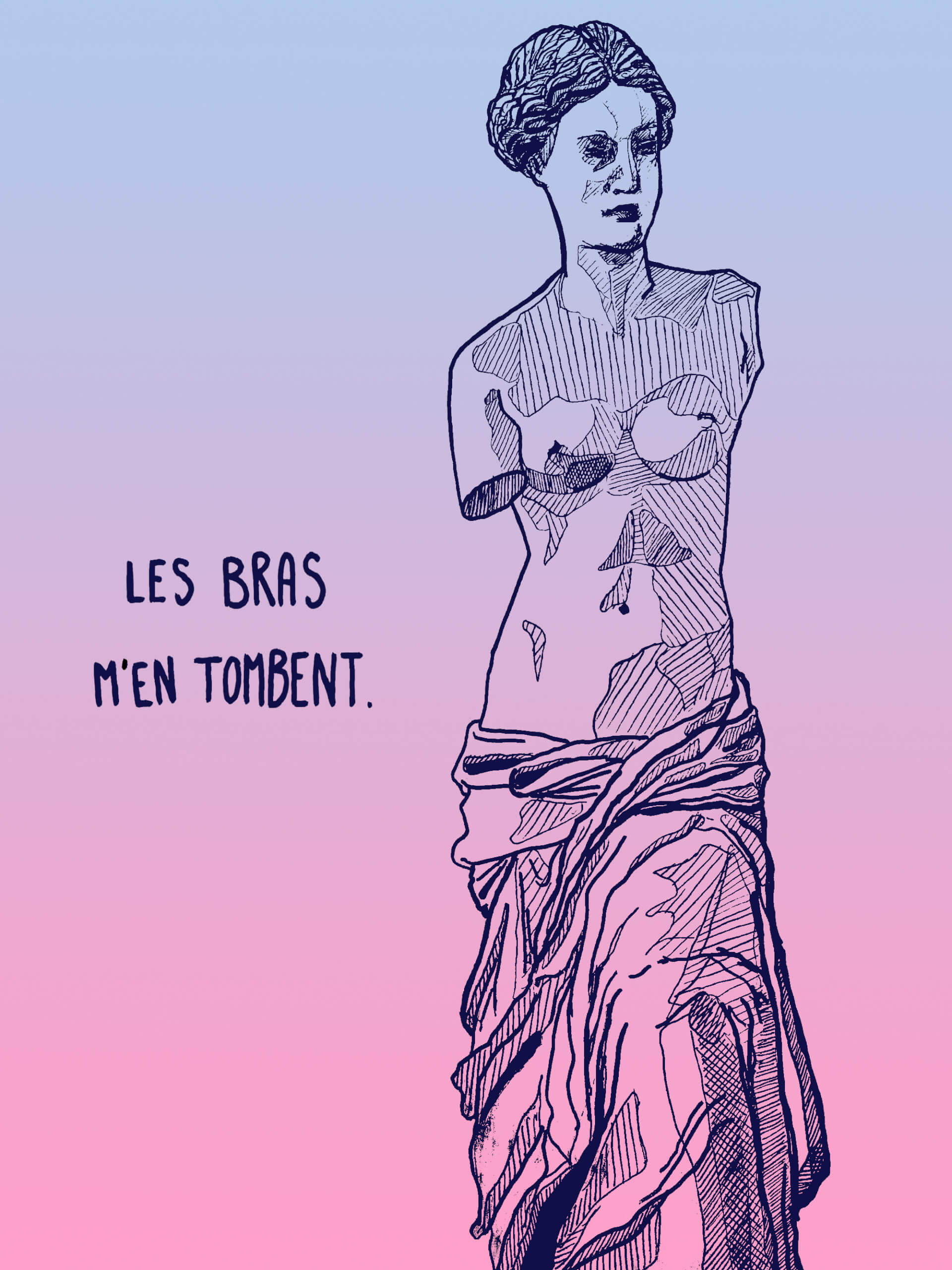 "Les bras m'en tombent" | Canaille Illustration