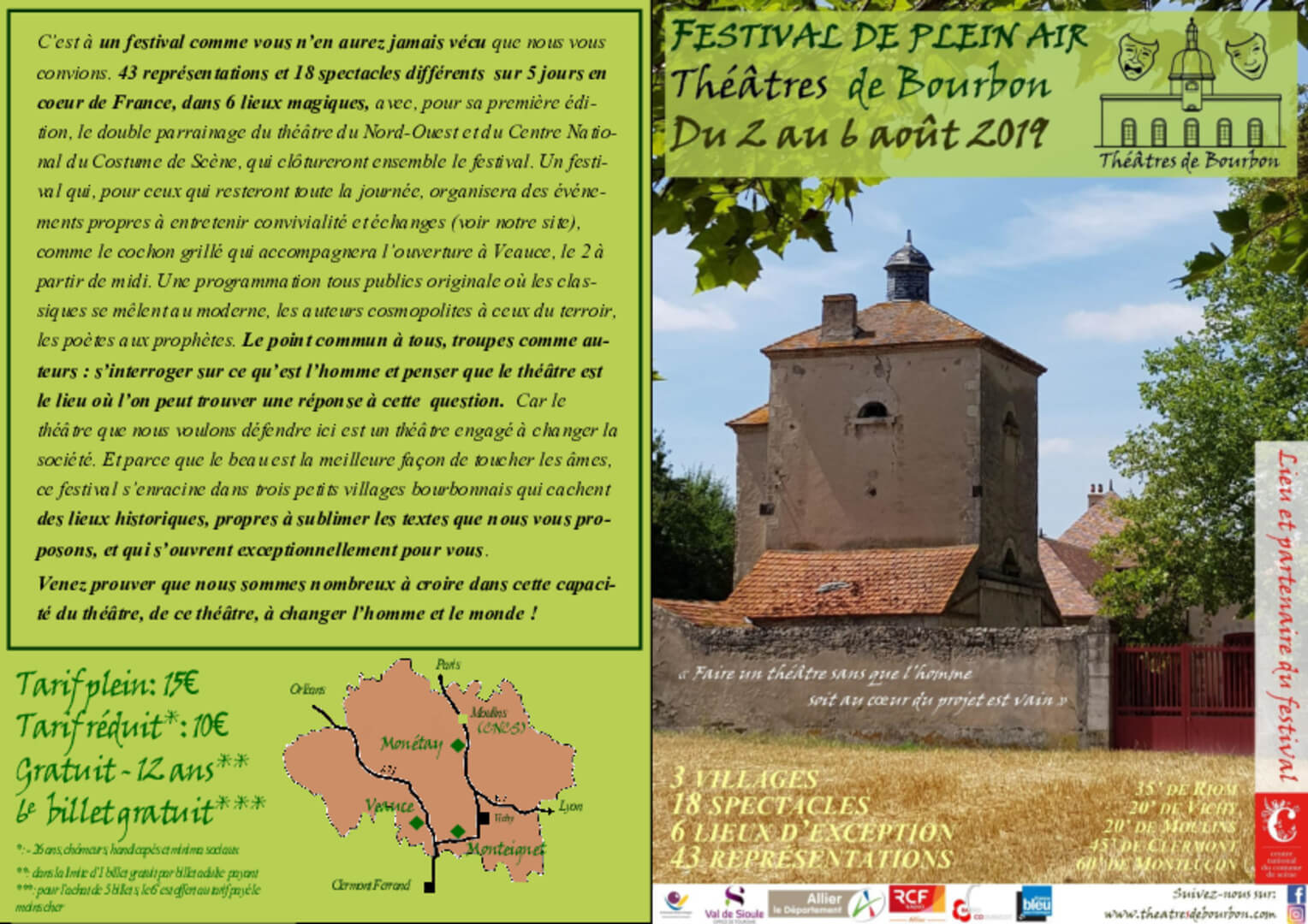 Flyer 2019 | Théâtres de Bourbon
