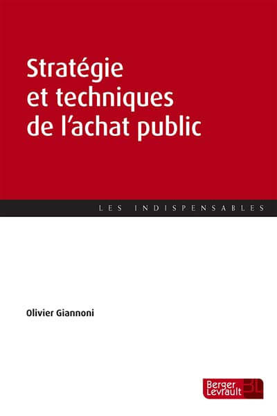 Stratégie et technique de l’achat public  - Olivier GIANNONI | APASP - Association Pour l'Achat dans les Services Publics