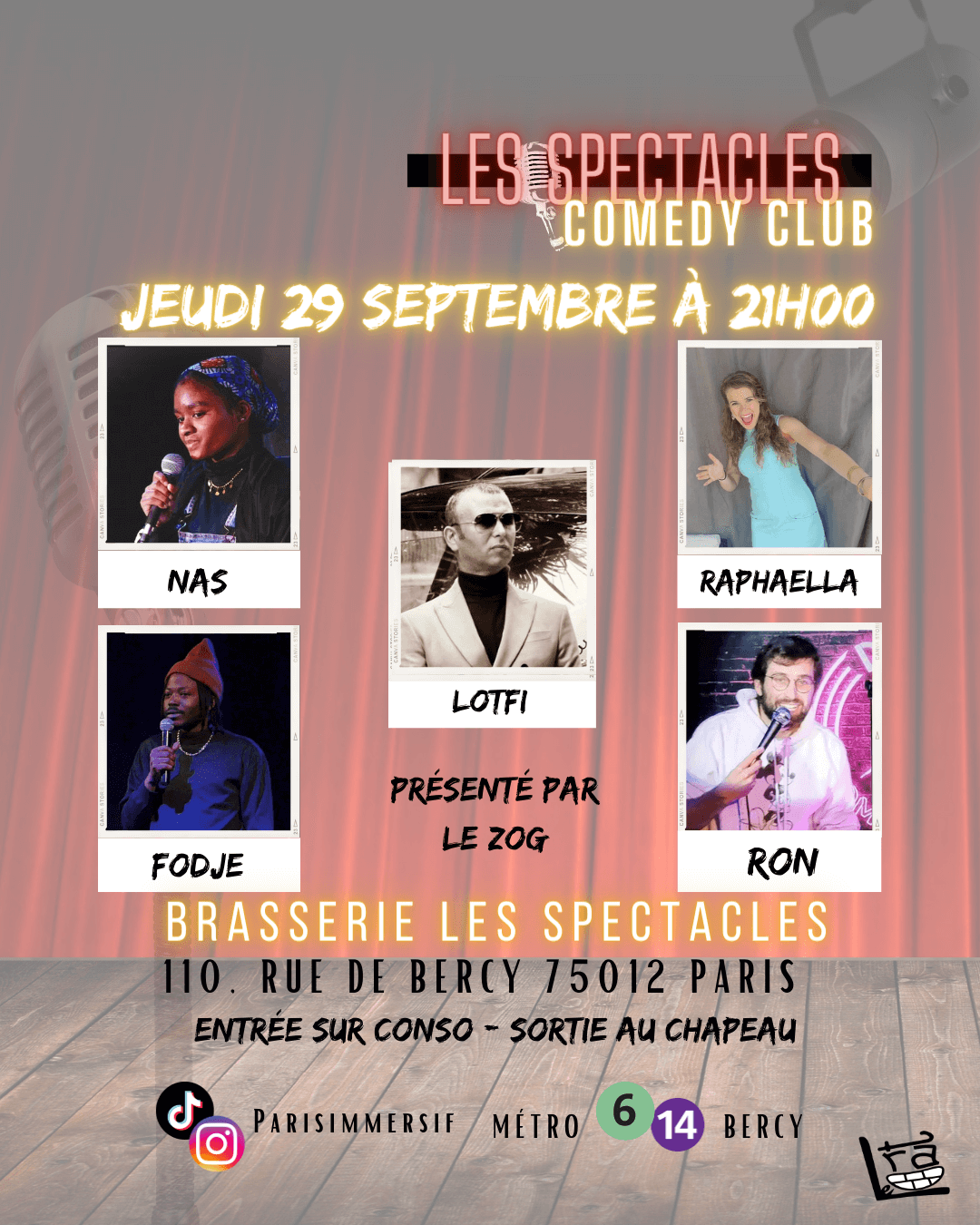Les Spectacles Comedy Club | Le Trac