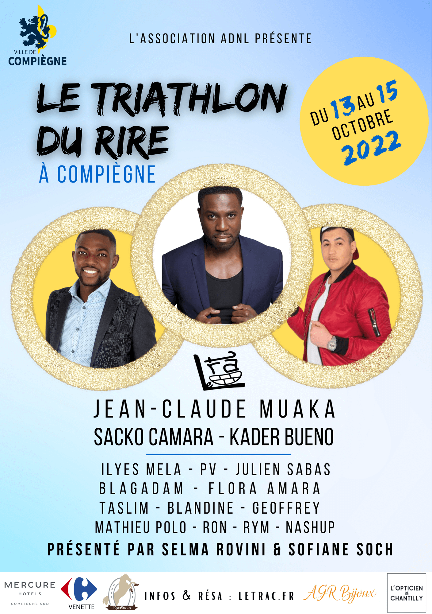 Le Triathlon du Rire à Compiègne (Le TRAC Festival) | Le Trac