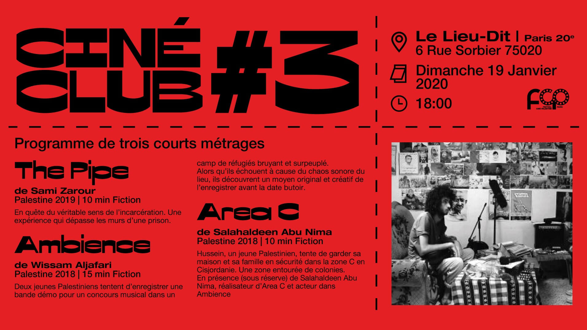 CinéClub #3 | Festival Ciné-Palestine - FCP