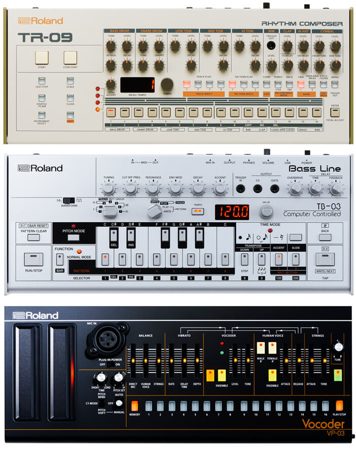 ROLAND TB-03 / TR-09 / VP-03 | Star Wax Magazine