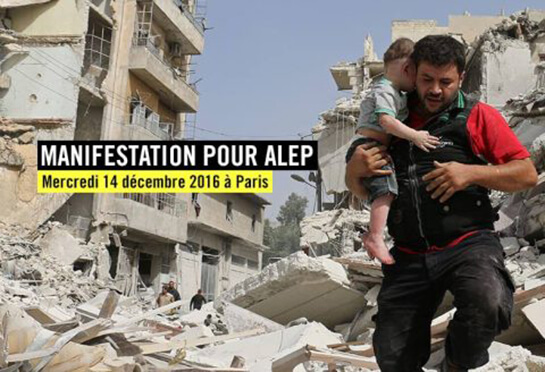 Paris : Rassemblement « Solidarité avec les victimes à Alep » | Babelmed