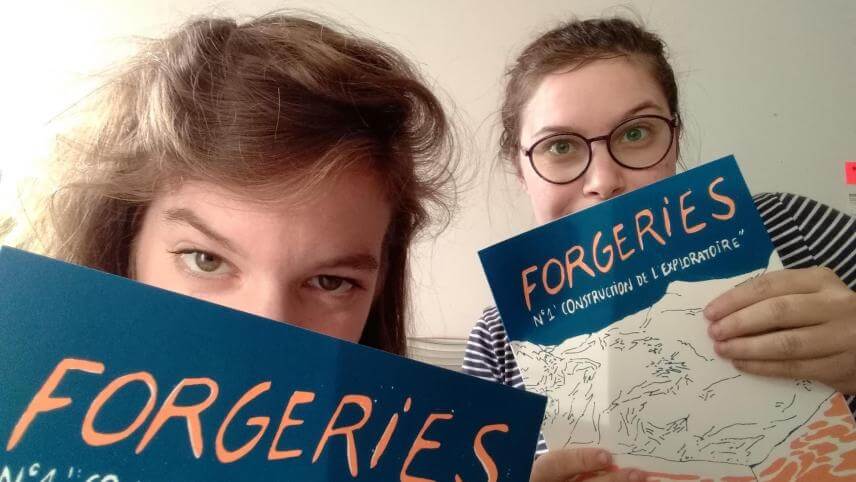 Eleonore Scardoni et Romane Armand, lauréates de la Mention spéciale du jury du Prix Rossel et de la Scam à l’innovation | Forgeries & En 3000 Éditions