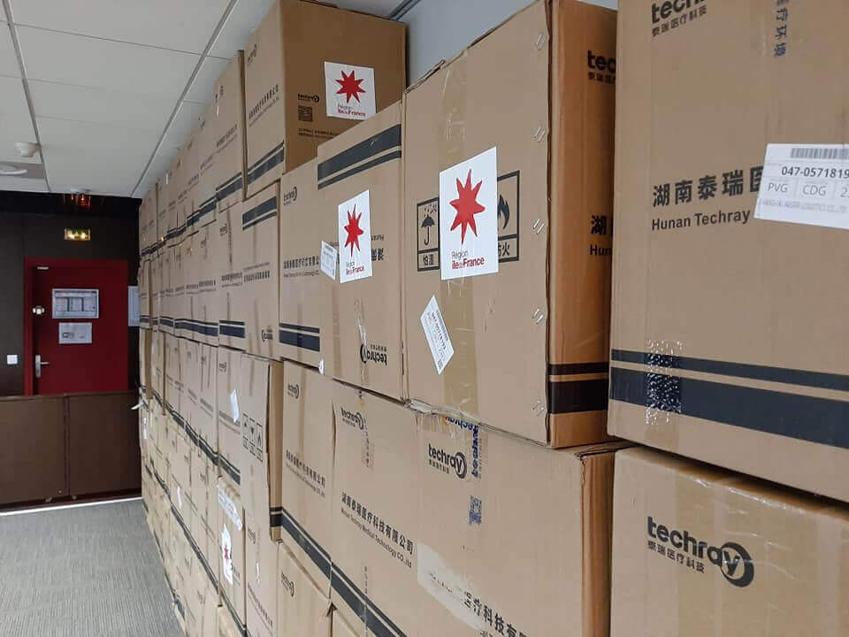 Remise de masques par la Région Ile-de-France | Alizé - Syndicat de kinésithérapeutes