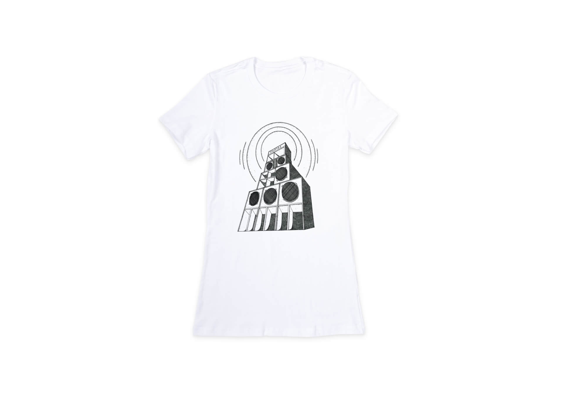 Sound System - T-Shirt Femme - Blanc | Kumo