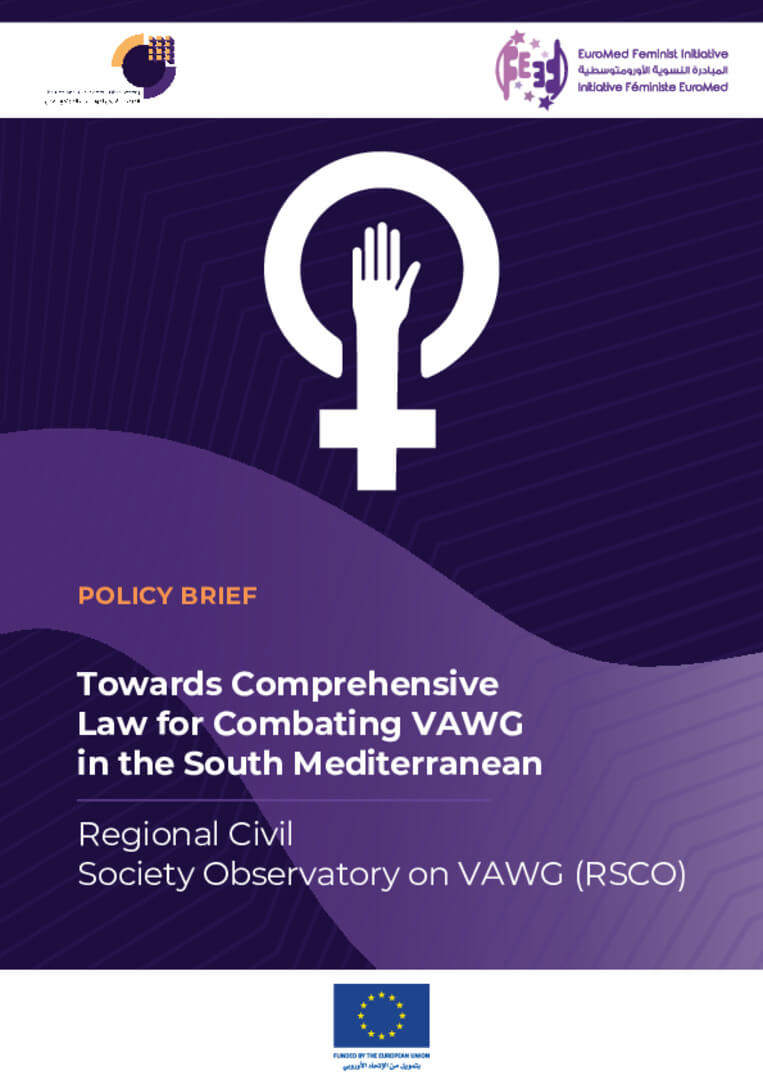 Policy Brief: Towards Comprehensive Law for Combating VAWG in the South Mediterranean | EFI - EuroMed Feminist Initiative