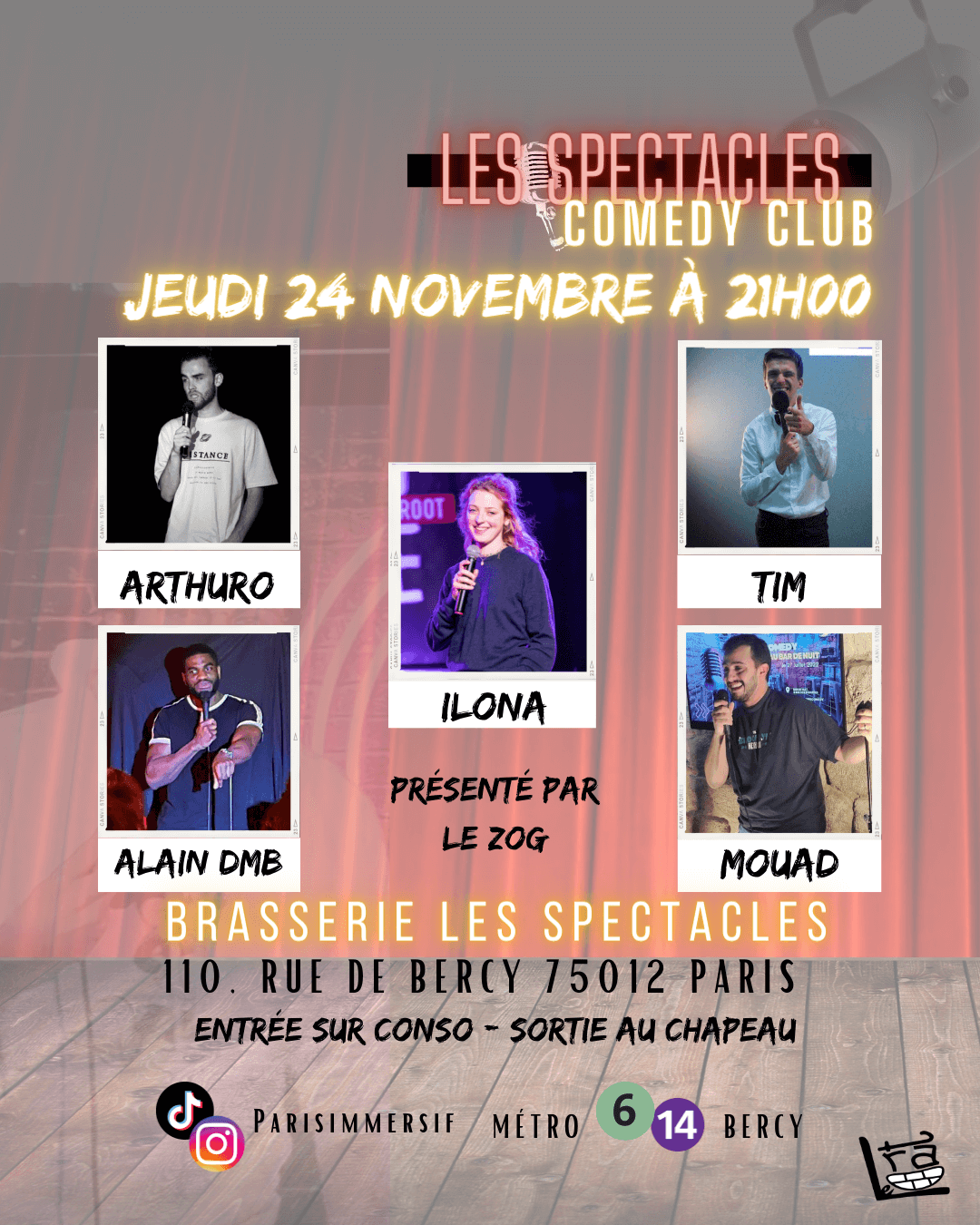 Les Spectacles Comedy Club | Le Trac