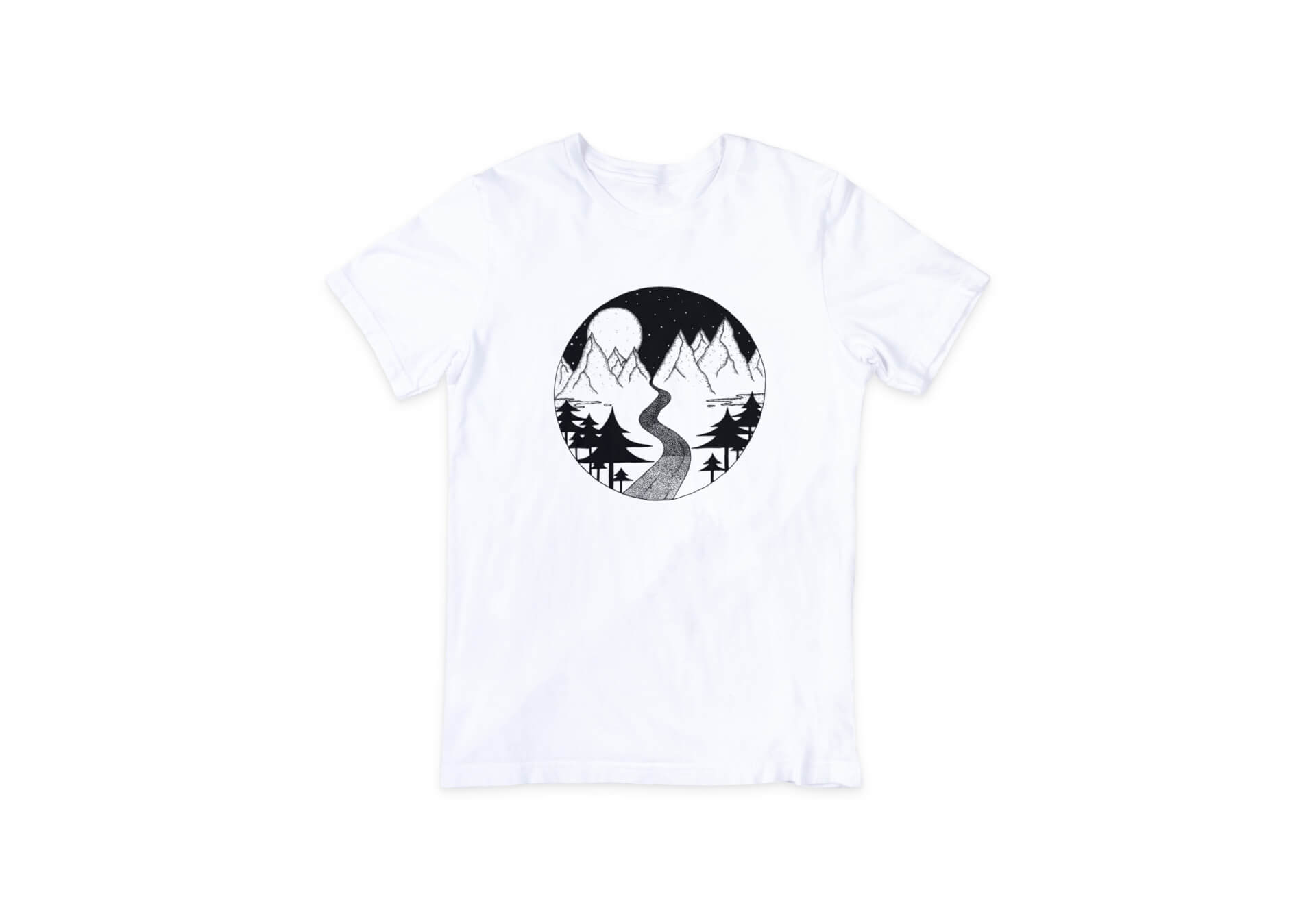Sur la Route - T-Shirt Homme - Blanc | Kumo